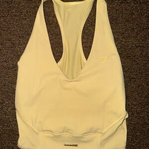 Gymshark Light Yellow Tank Top